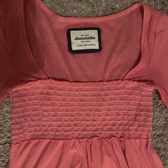 Abercrombie and fitch babydoll top coral y2k vintage top - Picture 6 of 6